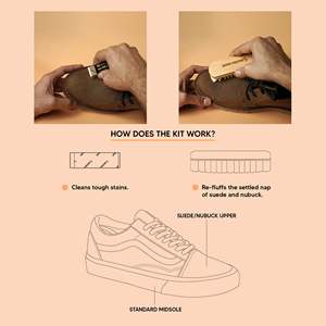Shoe Mistri Premium Suede Care Combo with Suede Brush and Suede Eraser for Cleaning Suede Nubuck Shoes <b>Boots</b> Accessories - Product Image 3