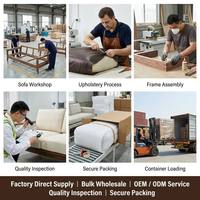 Modernes Luxus-Sofa-Set aus nordamerikanischem Schwarznussbaum-Massivholz mit Schwammfüllung für Apartment-Wohnzimmer
