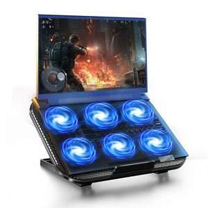 <span class=keywords><strong>USB</strong></span> Máy Tính Xách Tay Làm Mát Pad Với Điện Thoại Đứng Máy Tính Xách Tay Mát Cơ Sở 6 Người Hâm Mộ Có Thể Điều Chỉnh Tốc Độ Quạt Máy Tính Xách Tay Mát Làm Mát Pad - Product Image 4