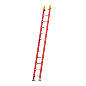 Ansi En131 standard 170kg loading capacity safe light weight portable insulated fiberglass step ladder