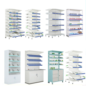 Étagère de présentation de médicaments réglable multicouche personnalisée, en métal, pour <span class=keywords><strong>pharmacie</strong></span>, étagère de rangement pour médicaments occidentaux - Product Image 3