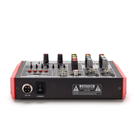 Console de mixage DJ Voxfull AMD400 4 canaux en métal et plastique avec Bluetooth, mixeur audio personnalisé pour discothèque/bar/club