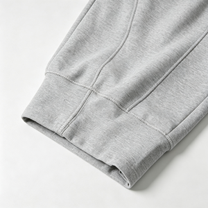 Pantalon de survêtement sarouel gris pour femme, taille élastique à volants avec cordon de serrage tressé épais, pantalon ballon ample et décontracté pour le quotidien - Product Image 6