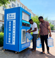 Distributeur d'eau automatique à monnayeur avec filtration et stérilisation à 12 niveaux, machine à osmose inverse pour usage public