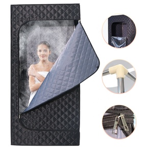 Portable Spa Sauna <span class=keywords><strong>Pod</strong></span> Lumière Rouge Sauna À Vapeur Tente Corps Complet Pliant 1 Personne Sauna Tente avec Chaise Pliable - Product Image 1