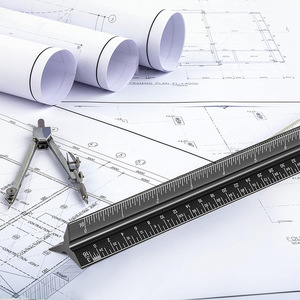 Durable Professional <strong>30</strong> <strong>cm</strong> Aluminum Triangular <strong>Scale</strong> Ruler with Six <strong>Scales</strong> Custom Logo Drawing Engineering Draft Tool - Product Image 3