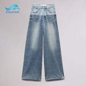 <span class=keywords><strong>Jeans</strong></span> da Donna Personalizzati Stile Casual Vintage a Vita Alta, Moda Trendy Street Style - Product Image 4