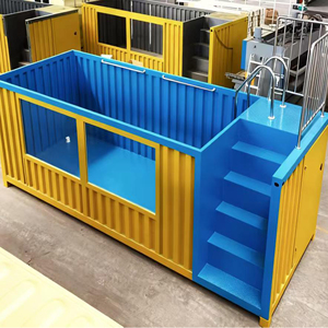 <span class=keywords><strong>Piscine</strong></span> hors sol intérieure/extérieure portable en conteneur modifié pour usage en résidence de villégiature - Product Image 1