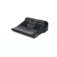 Konsol Mixing 10.14.18-way dengan Amplifier, Pemutar Komprehensif Layar LCD Besar 5-inci, Perangkat Efek Digital 99 Mode Ganda