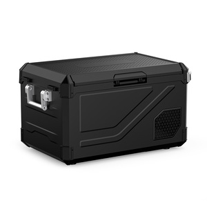<span class=keywords><strong>Réfrigérateur</strong></span>/Congélateur de Voiture 12V/24V Double Usage en Plastique et Métal 45L 60L, Glacière de Camping à Compresseur Double Zone avec Affichage LED et Application - Product Image 1