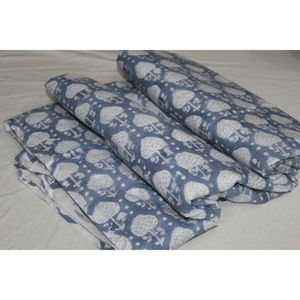 Proveedores de Tela Étnica Jaipuri Estampada a Mano, Tela 100% Algodón, Tela Suave Natural Estampada a Mano por Metro - Product Image 1