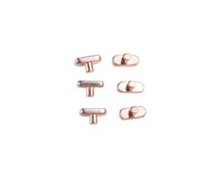 Micro-interrupteur avec matériaux de contact composites en rivet bimétallique argenté de type fleur de prunier et contacts électriques