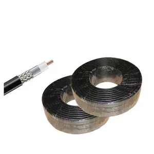 Câble coaxial de haute qualité ccs rg6 avec connecteur F, mm, à bas prix, d'usine en chine