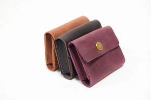Mini Leather <b>Wallet</b> for Women Compact <b>Card</b> Holder <b>Small</b> Coin Purse Button Closure Stylish Pocket <b>Wallet</b> - Product Image 3