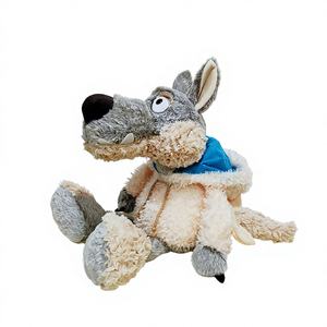 Peluche Ulvi <span class=keywords><strong>Lupo</strong></span> in Pelle di Pecora, Cuscino Morbido Imbottito in Cotone PP, Bambola di Pezza per 14+ Anni, Transfrontaliero - Product Image 1