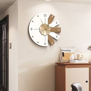 Reloj de Pared Creativo de Madera, Estilo Moderno y Lujoso, para Sala de Estar, Nuevo Estilo 2026, Silencioso, Decoración para el Hogar - Product Image 4