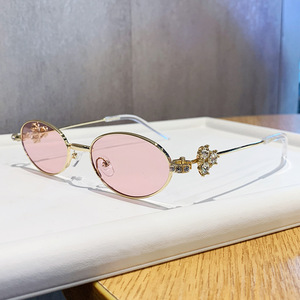 Gafas de sol ovaladas estilo Jennie con montura completa UV400, moda casual para mujer - Product Image 3