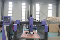 Machine de gravure et de sculpture CNC 4 axes à axe Z élevé pour le bois, la pierre, l'aluminium, le plastique, gravure et sculpture 3D AKM1325-4A