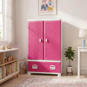 Multifunctional Foldable Plastic <b>Storage</b> <b>Box</b> Stackable with Rattan Pattern <b>Drawer</b> and Hanging Rod for Closet Bedroom Home - Product Image 5