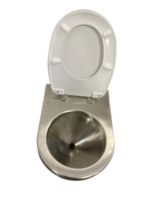 โถสุขภัณฑ์แบบยืนฉีดชำระสแตนเลสแบบสั่งทำพิเศษสำหรับพื้นที่สาธารณะ - Product Image 3