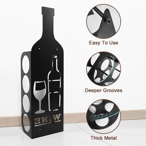 Étagères de comptoir de cuisine sur mesure en fer industriel, meuble de rangement en acier inoxydable noir, présentoir métallique, porte-bouteilles, casier à vin - Product Image 5