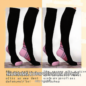 HY-952 Custom Animal Print Knitted Breathable Compression <b>Socks</b> for Women Sport Running Spring Season Knee High - Product Image 2