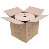 Câble Ethernet UTP Cat5e 4 paires 24AWG en cuivre nu massif 100 MHz 305 m en boîte pour réseau LAN, vidéosurveillance, ordinateur