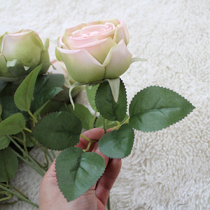 Artificial Flower 9 Heads Imperial & Royal Rose Home Decoration Thousand-layer Wedding Bouquet Materials - Product Image 5