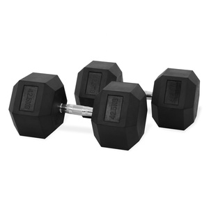 Haltères hexagonales recouvertes de caoutchouc de <span class=keywords><strong>10</strong></span> à 60kg par incrément de 2kg ou 2.5kg <span class=keywords><strong>Kit</strong></span> d'entraînement de musculation pour tous les groupes musculaires - Product Image 1