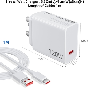 Cargador USB Rápido de 120W para <span class=keywords><strong>Xiaomi</strong></span> 11 12 13 14, para <span class=keywords><strong>Redmi</strong></span> <span class=keywords><strong>Note</strong></span> 11T 12 12T 13 14 <span class=keywords><strong>Pro</strong></span> POCO F4 F5 X4 X5, Tipo C, <span class=keywords><strong>Carga</strong></span> Turbo, Cable de 6A - Product Image 5