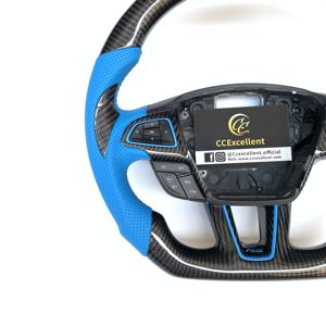 Volante de Fibra de Carbono Real para <span class=keywords><strong>Ford</strong></span> Focus MK3/MK3 <span class=keywords><strong>RS</strong></span>/MK3 ST/SE 2015 2016 2017 2018, Estilo Popular en Oferta - Product Image 3