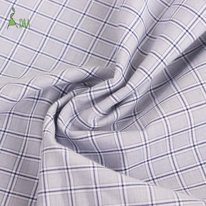 Дешевая мягкая ткань с ощущением рук, тканая клетчатая 40% полиэфирная 30% хлопковая 30% вискозная ткань, готовая к отправке - Product Image 5