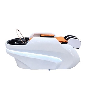 KISEN Electric Luxury Beauty Salon Furniture Head Spa Shampoo Chair <b>Bed</b> Hair Washing Chair Massage Head Spa Shampoo Chair <b>Bed</b> - Product Image 1