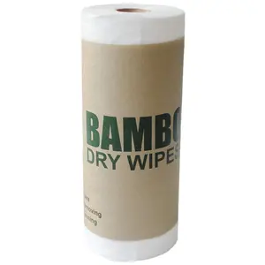 Yeniden kullanılabilir ağır bambu kağıt havlu/süpürgesi/bambu temizlik bezi