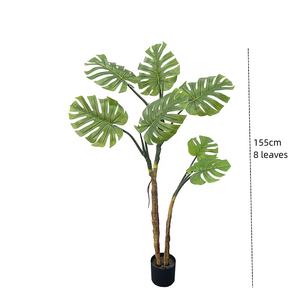 Nouveauté Décoration d'intérieur nordique <span class=keywords><strong>Plante</strong></span> en plastique 155 cm Monstera Deliciosa <span class=keywords><strong>Albo</strong></span> Feuille de tortue Faux Monstera Feuille de <span class=keywords><strong>plante</strong></span> - Product Image 1