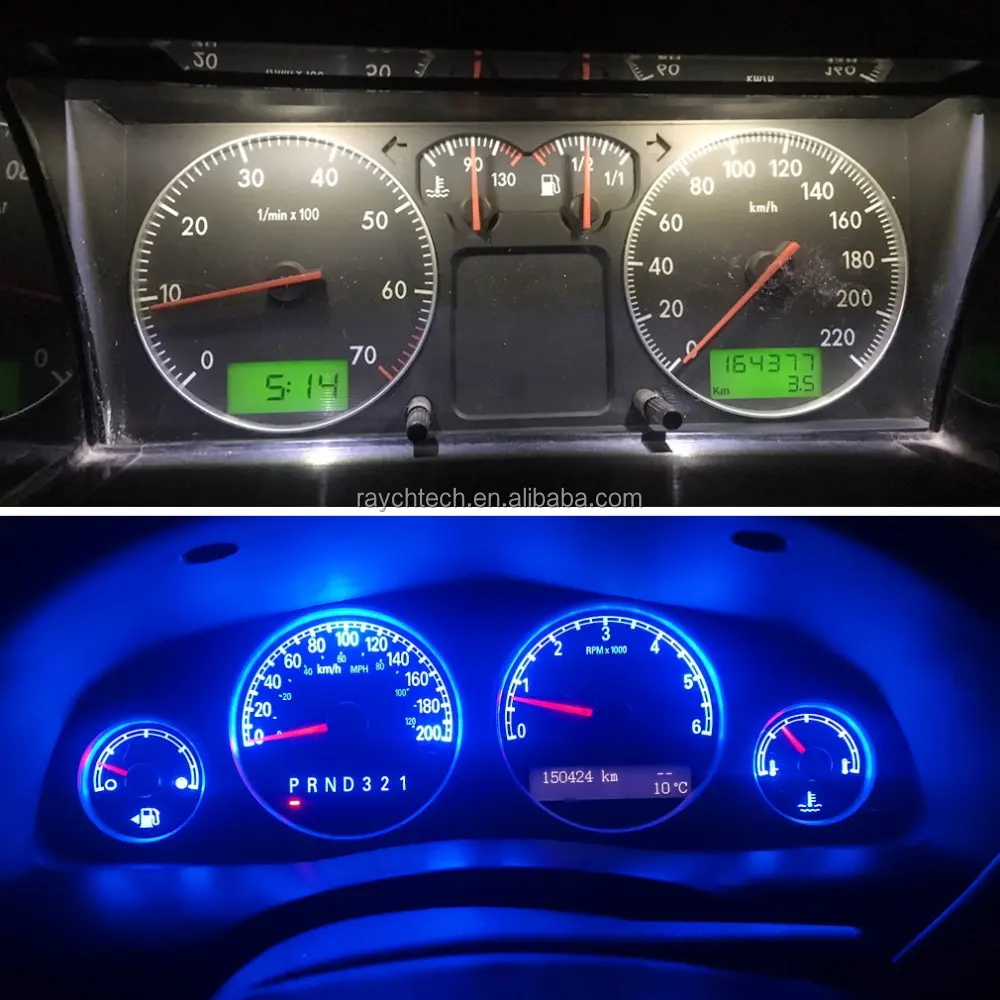 Auto T5 W1.2w Super Bright 3 Smd 3030 Led Car Interior Light Dashboard Instrument Cluster Panel Lamp Bulb car accessories