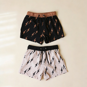 Ensemble de vêtements pour bébé garçon, shorts et chemises à motif de foudre, pour garçons de 4 à 12 <span class=keywords><strong>mois</strong></span>, nouveau-né - Product Image 1