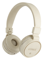 Casque sans fil Bluetooth de haute qualité avec haut-parleur en matériau PC, son stéréo sportif personnalisé en usine OEM, indicateur de batterie LED