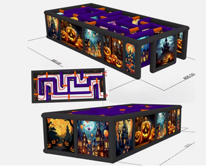 สนามกีฬาเขาวงกตเป่าลมรูปฟักทองบ้านผีสิงฮาโลวีนพร้อมเกมหลังคา - Product Image 2