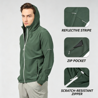 Veste à capuche unisexe pour la course en plein air, le cyclisme, les sports décontractés, brodée, imperméable, à séchage rapide, pour le basketball, la remise en forme et l'entraînement