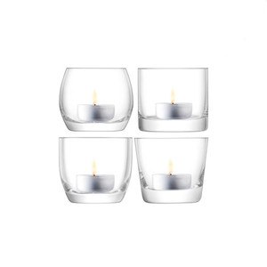 高品质圆顶纹理玻璃罐其他支架灯笼蜡烛罐 - Product Image 6