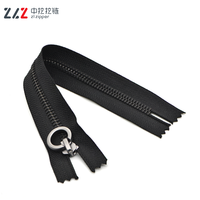 Accessoires de vêtements fermeture éclair en métal pour sac à vêtements fermeture éclair en métal à extrémité fermée