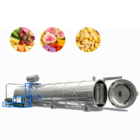 Industriële Yoursjoys vriesdroogmachine voor fruit, groenten en biologische voedingsmiddelen, met PLC-gestuurd ontwerp en roestvrijstalen behuizing.