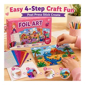 Private Label Foil Craft <b>Kit</b> Supports Theme Selection Custom Package Low Mess <b>DIY</b> Activity for Global Distributors - Product Image 4