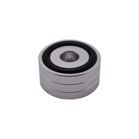 Pés de Isolamento em Liga de Alumínio para Caixas de Som, Amortecedores de Vibração HiFi, Bases Antiderrapantes de Silicone para Amplificadores e Toca-Discos