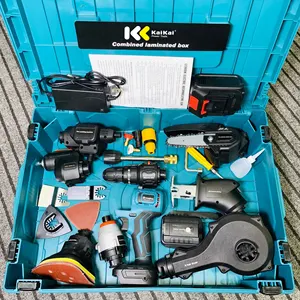 Kit di trapani elettrici di fabbrica all'ingrosso 12v trapano elettrico portatile senza fili senza spazzole 18V 21V trapano a batteria per utensili manuali a batteria