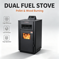 Poêle à granulés de bois multifuel en gros, chauffage efficace pour toute la pièce, idéal pour les centres commerciaux