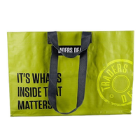 Sac en tissu tissé PP avec logo personnalisé, laminé, recyclé, réutilisable, pour courses, sac de courses, imperméable, promotionnel