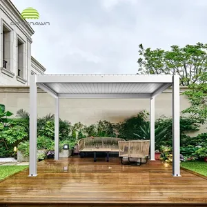 Bộ Dụng Cụ Pergola Kim Loại Bán Buôn Khung Cửa Gió Điều Chỉnh Được Bằng Nhôm Khung Cửa Chống Thấm Nước