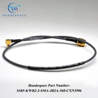 Conjuntos de Cables MIL Personalizables SMP-KWB2-2 SMA-JB2A-360-CXN3506 Conector Coaxial RF SMP-KWB2-2 SMA-JB2A 360mm Huadespace